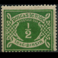 IRELAND 1925 - Scott# J1 Numeral 1/2p LH (XP515) - Unused Stamps