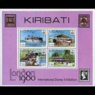 KIRIBATI 1980 - Scott# 355a S/S London LH (XN045) - Kiribati (1979-...)