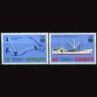 KIRIBATI 1985 - Scott# 468-9 Transport & Telecom. Set Of 2 LH (XN336) - Kiribati (1979-...)