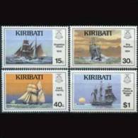 KIRIBATI 1989 - Scott# 511-4 Naval Ships Set Of 4 MNH (XB670) - Kiribati (1979-...)