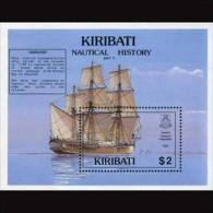 KIRIBATI 1990 - Scott# 561 S/S Whaling Ship MNH (XN450) - Kiribati (1979-...)