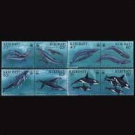 KIRIBATI 1994 - Scott# 623-30 Whales Set Of 8 LH (XN491) - Kiribati (1979-...)