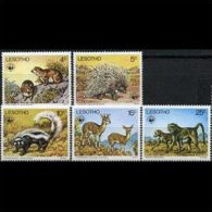 LESOTHO 1977 - Scott# 228-32 WWF-Wildlife Set Of 5 MNH (XQ978) - Lesotho (1966-...)