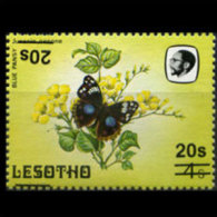 LESOTHO 1987 - Scott# 600A Double Surch. 20s MNH (XS160) - Lesotho (1966-...)