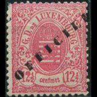 LUXEMBOURG 1878 - Scott# O34 Coat Of Arms Opt. 12.5c LH (XF172) - 1859-1880 Armoiries