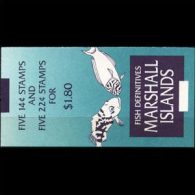 MARSHALL IS. 1988 - Scott# 173b Booklet-Fish CTO (XM801) - Marshall Islands