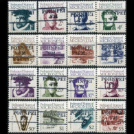 MICRONESIA 1984 - Scott# 5-20 Explorers & History Set Of 16 CTO (XO301) - Micronesia