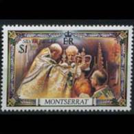 MONTSERRAT 1977 - Scott# 365 Reign Of QEII $1 MNH (XH112) - Montserrat