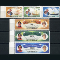 MONTSERRAT 1981 - Scott# 465-70 Royal Wedding Set Of 6 MNH (XC740) - Montserrat