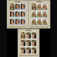 PENRHYN 1973 - Scott# 47a-9a Sheets-Royal Wedding MNH (XM305) - Penrhyn