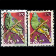 SOUTH AFRICA 2000 - Scott# 1197-7a Bird Diff.Perfs. 10r Used (XR553) - Used Stamps