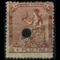 SPAIN 1873 - Scott# 199 Espana 4p Used (XI732) - Gebruikt