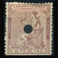 SPAIN 1873 - Scott# 200 Espana One Side Imp. Set Of 1 Used (XA759) - Used Stamps