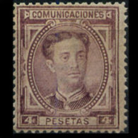 SPAIN 1876 - Scott# 229 King Alfonso 4p MNH (XN052) - Nuevos