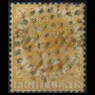 STRAITS SETTLEMENTS 1867 - Scott# 13 Queen 8c Used (XE737) - Straits Settlements