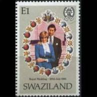 SWAZILAND 1981 - Scott# 384 Royal Wedding 1e MNH (XK539) - Swaziland (1968-...)