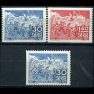 SWEDEN 1957 - Scott# 499-501 Live Saving Soc. Set Of 3 MNH (XK313) - Nuevos