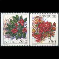 SWEDEN 1996 - Scott# 2159-60 Plants-Rose Hips Etc. Set Of 2 MNH (XK397) - Nuevos