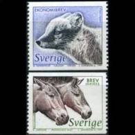 SWEDEN 1997 - Scott# 2219-20 Fauna-Fox And Horse Set Of 2 MNH (XK423) - Nuevos