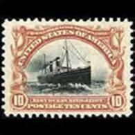 U.S.A. 1901 - Scott# 299 Ship-Ocean Navigation 10c No Gum (XA823) - Nuevos