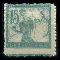 YUGOSLAVIA-SLOVENIA 1919 - Scott# 3L26a Chain Breaker Roulette 15f LH (XL022) - Yugoslavian Occ.: Slovenian Shore