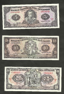 [NC] ECUADOR - BANCO CENTRAL Del ECUADOR - 5 / 10 / 20 SUCRES (1988) LOT Of 3 DIFFERENT BANKNOTES - Ecuador