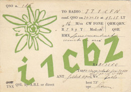 AA110- QSL Card - Radio Amateur - From Merano To Palermo - Italy - Radio