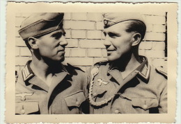 Saint Dié - 1940 - Deux Soldats Allemands - Photo Originale - Guerre, Militaire
