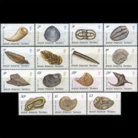 BR.ANTARCTIC TERR. 1990 - Scott# 153-67 Fossils Set Of 15 MNH (XB294) - Ungebraucht