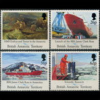 BR.ANTARCTIC TERR. 1991 - Scott# 184-7 Research Ships Set Of 4 MNH (XB552) - Ongebruikt