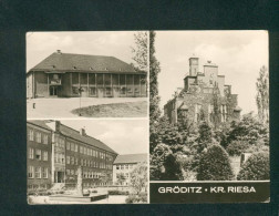 Gröditz Kr. Riesa ( Multivues Filmtheater Polytechnische Oberschule Blick Zum Rathaus) - Riesa