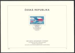 Czech Rep. / First Day Sheet (2000/14) Praha: Olympic Games 2000 - Sydney (rower - Symbolic Drawing) - Estate 2000: Sydney