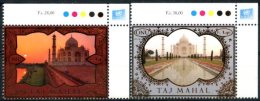 ONU Genève 2014 - Patrimoine Mondial Inde Taj Mahal - 2 Timbres Détachés De Feuille ** MNH PF - Unused Stamps