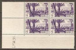 MAROC    -    Y&T N° 255 **.     Coin Daté  18.11.47 - Ungebraucht