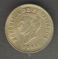 EL SALVADOR 1 CENTAVO 1981 - Salvador