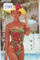 Télécarte Japon EROTIQUE (4988) EROTIC * TOYOBO * JAPAN ACTRESS * PHONECARD EROTIK * BIKINI GIRL FEMME SEXY LADY - Moda