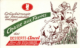 Buvard : Chasse Aux Fauves Des Desserts Ancel - NEUF - - Koek & Snoep