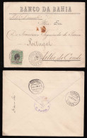 Brazil Brasil 1904 Advertising Cover BANCO DA BAHIA To Villa Do Conde - Lettres & Documents