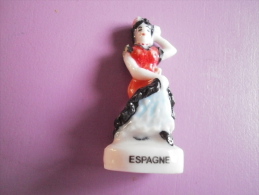 ESPAGNE FEMME FEVE SUR L'EUROPE COULEUR BLANCHE - SERIE ANCIENNE BRILLANTE - Paesi