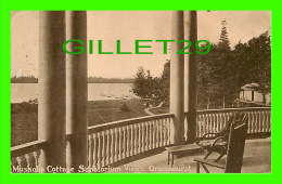 GRAVENHURST, ONTARIO - MUSKOKA COTTAGE SANATORIUM VIEWS - TRAVEL IN 1912 - CAMPBELL'S DRUG STORE - - Muskoka