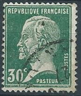 1923-26 FRANCIA USATO LOUIS PASTEUR 30 CENT - EDF198-2 - 1922-26 Pasteur