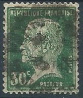 1923-26 FRANCIA USATO LOUIS PASTEUR 30 CENT - EDF198-4 - 1922-26 Pasteur