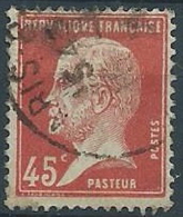 1923-26 FRANCIA USATO LOUIS PASTEUR 45 CENT - EDF198-2 - 1922-26 Pasteur