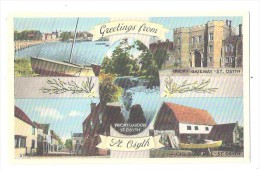 Greetings From St. Osyth MULTIVIEW POSTCARD Nr Clacton On Sea, Essex Used 1961 - Sonstige & Ohne Zuordnung