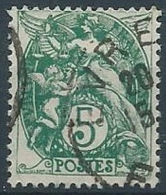 1900 FRANCIA USATO ALLEGORIA BLANC 5 CENT - EDF206 - 1900-29 Blanc