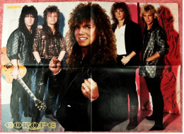 Musik Poster  Gruppe Europe  -  Rückseite : Bonnie & Pierre  -  Von Bravo Ca. 1982 - Afiches & Pósters