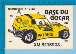 QSL Base Ou Mobile " Du Gocar  " Montreal P. Quebec (  XM-52...., CB Radio CPM ) Recto/verso - Autres & Non Classés