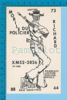 QSL Base Ou Mobile  " Du Policier  " Lachine  P. Quebec (  XM-52...., CB Radio CPM ) Recto/verso - Autres & Non Classés