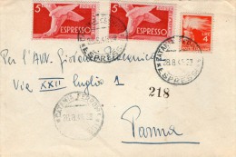 1946 LETTERA  ESPRESSO CON ANNULLO  CATANIA - Poste Exprèsse/pneumatique