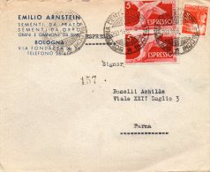 1946  LETTERA ESPRESSO CON ANNULLO BOLOGNA - Express-post/pneumatisch